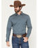 Image #1 - Cody James Men's Bourbon Geo Print Long Sleeve Button-Down Stretch Western Shirt - Tall, Navy, hi-res