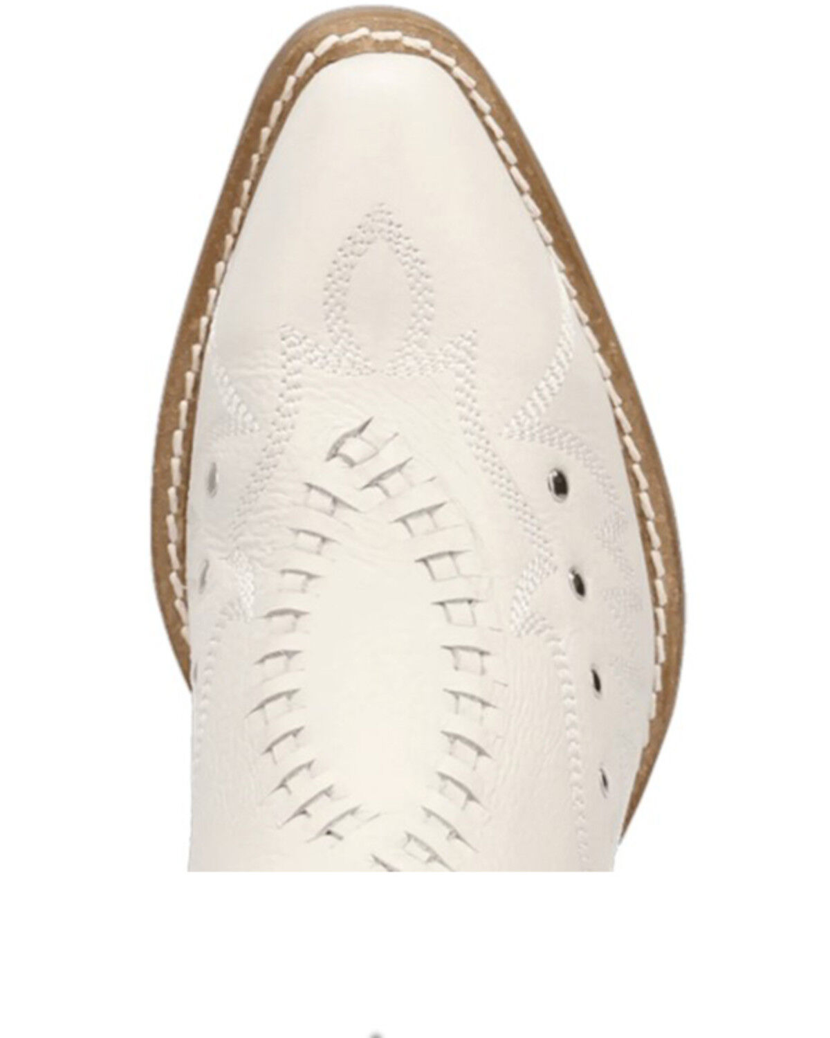 Image #6 - Dingo Women's Precious Western Booties - Snip Toe, White, hi-res