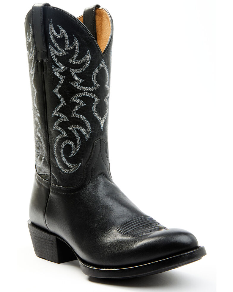 Brothers & Sons Men's Xero Gravity Black Polinatur Performance Leather Western Boots - Round Toe , Black, hi-res