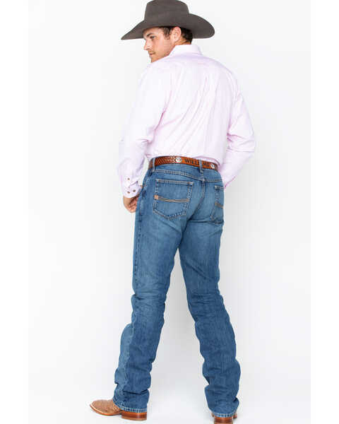 Ariat Men's Pink Striped Long Sleeve Western Shirt, Pink, hi-res