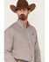 Image #2 - Cinch Men's Medallion Print Long Sleeve Button-Down Western Shirt, Cream, hi-res