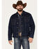 Image #2 - Wrangler Retro Men's Dusty Blue Button-Front Sherpa-Lined Denim Jacket, , hi-res