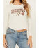 Image #3 - Originality Women's Cowgirls Don't Cry Long Sleeve Thermal Graphic Tee, Ivory, hi-res