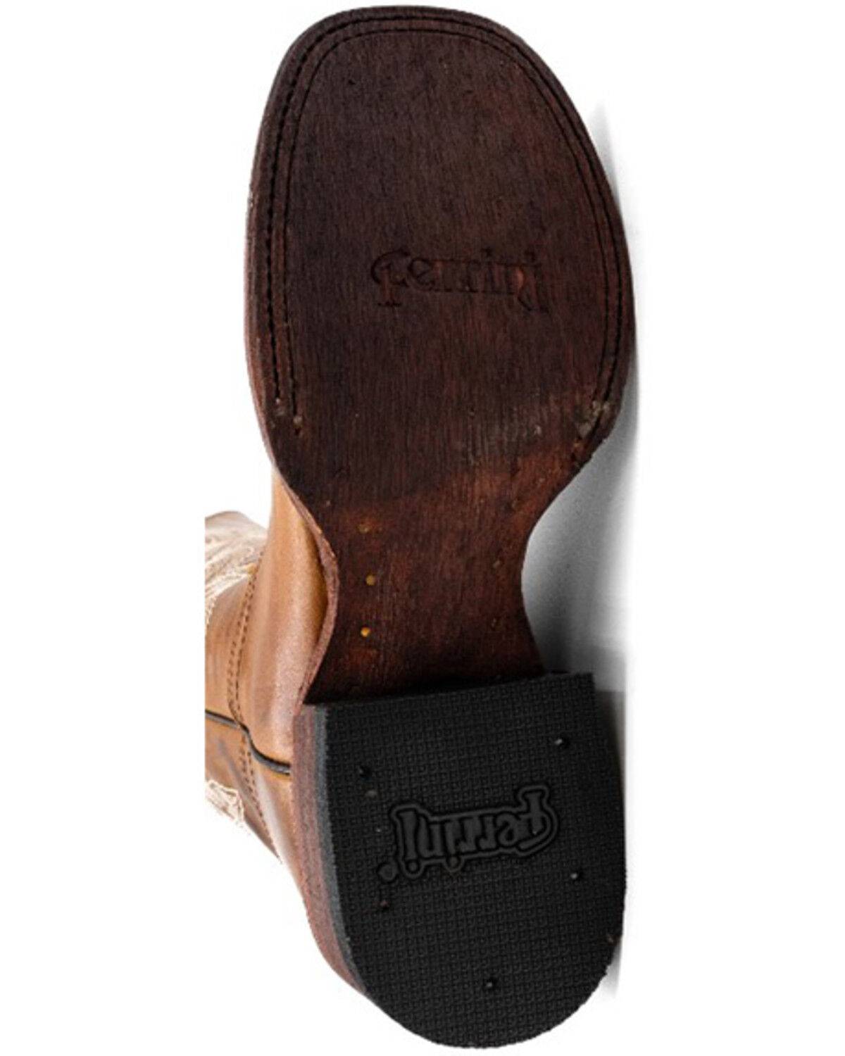Image #7 - Ferrini Women's Mae Tall Western Boots - Square Toe, Brown, hi-res