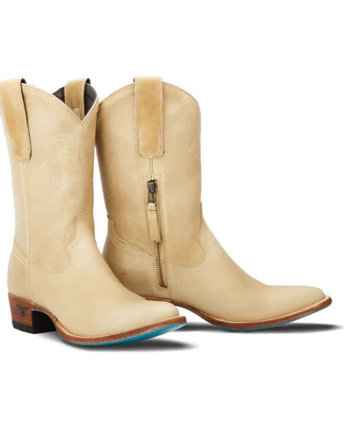 Image #1 - Lane Women's Plain Jane Midi Western Boots - Round Toe, Brown, hi-res