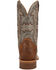 Image #5 - Dan Post Men's Drayden Exotic Full Quill Ostrich Western Boots - Broad Square Toe, Heather Brown, hi-res
