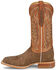 Image #3 - Justin Men's Cowman Western Boots - Broad Square Toe, Tan, hi-res