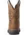 Image #3 - Ariat Women's Distressed Brown Anthem Shortie II H20 Full-Grain Western Boot - Square Toe, Brown, hi-res