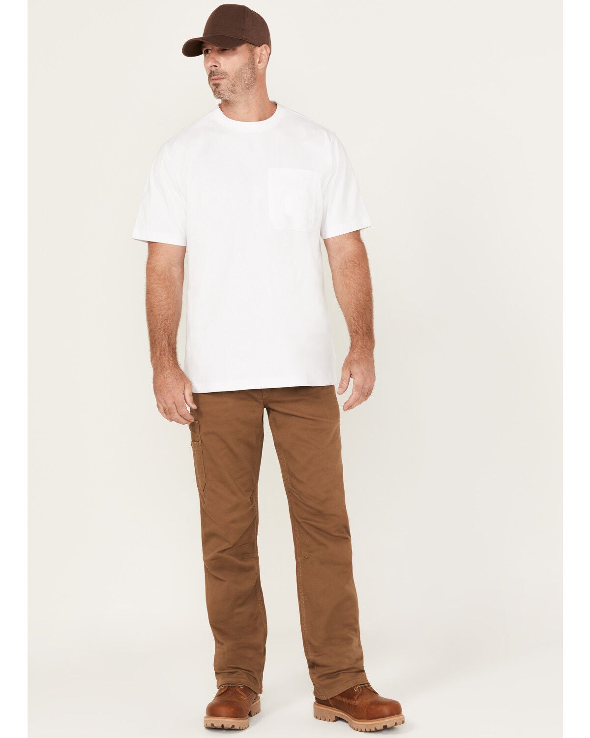 Ariat Men's Rebar M4 Washed Twill Dungaree Work Pants, Beige/khaki, hi-res