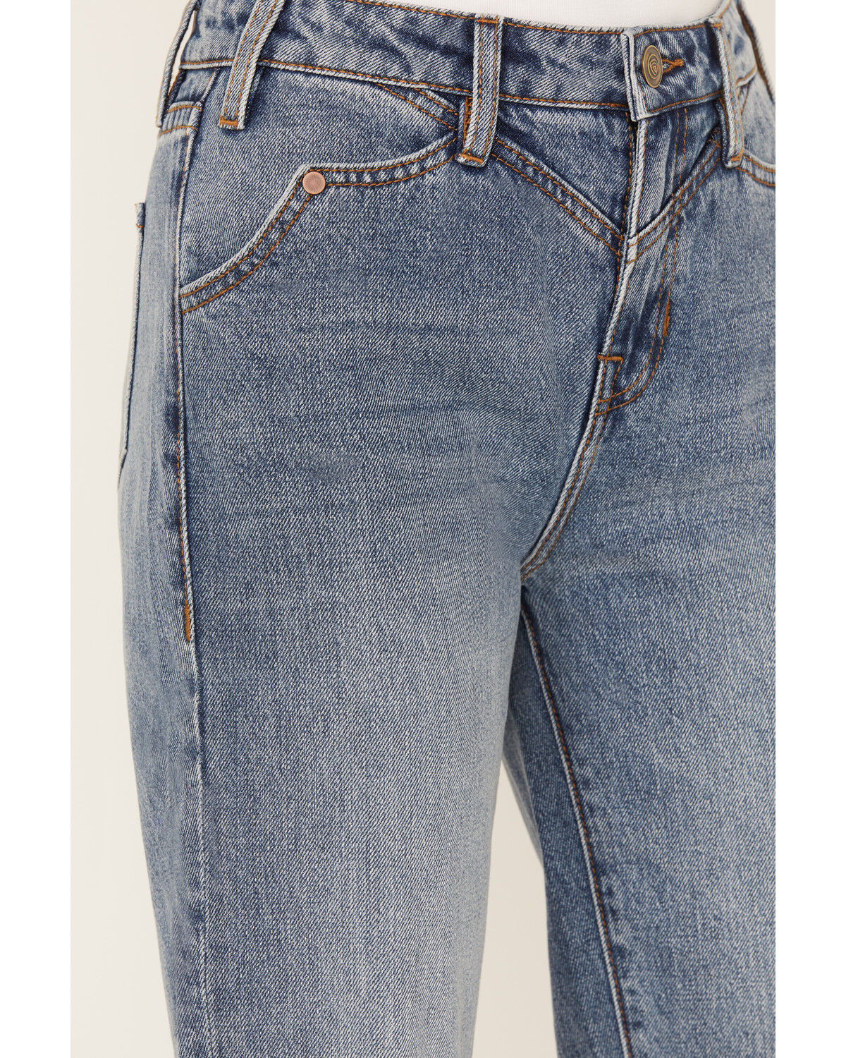 Image #2 - Rock & Roll Denim Women's Medium Wash High Rise Bootcut Jeans, Medium Wash, hi-res