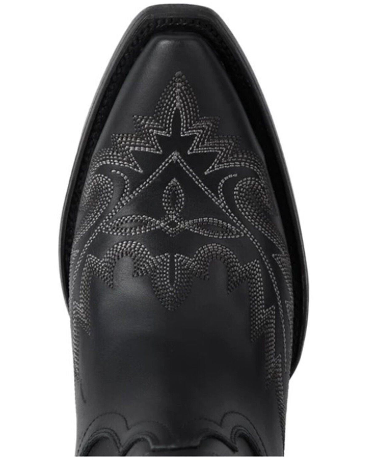 Image #6 - Lane Women's Lexington Western Booties - Snip Toe, Jet Black, hi-res
