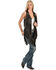 Kobler Leather Women's Yucaipa Fringe & Rhinestone Leather Vest, Black, hi-res