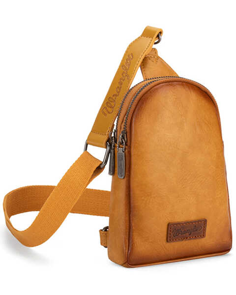 Image #1 - Wrangler Women's Mini Sling Crossbody Bag , Mustard, hi-res