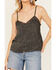 Image #3 - Wild Moss Women's Lace Trim Cami, Charcoal, hi-res