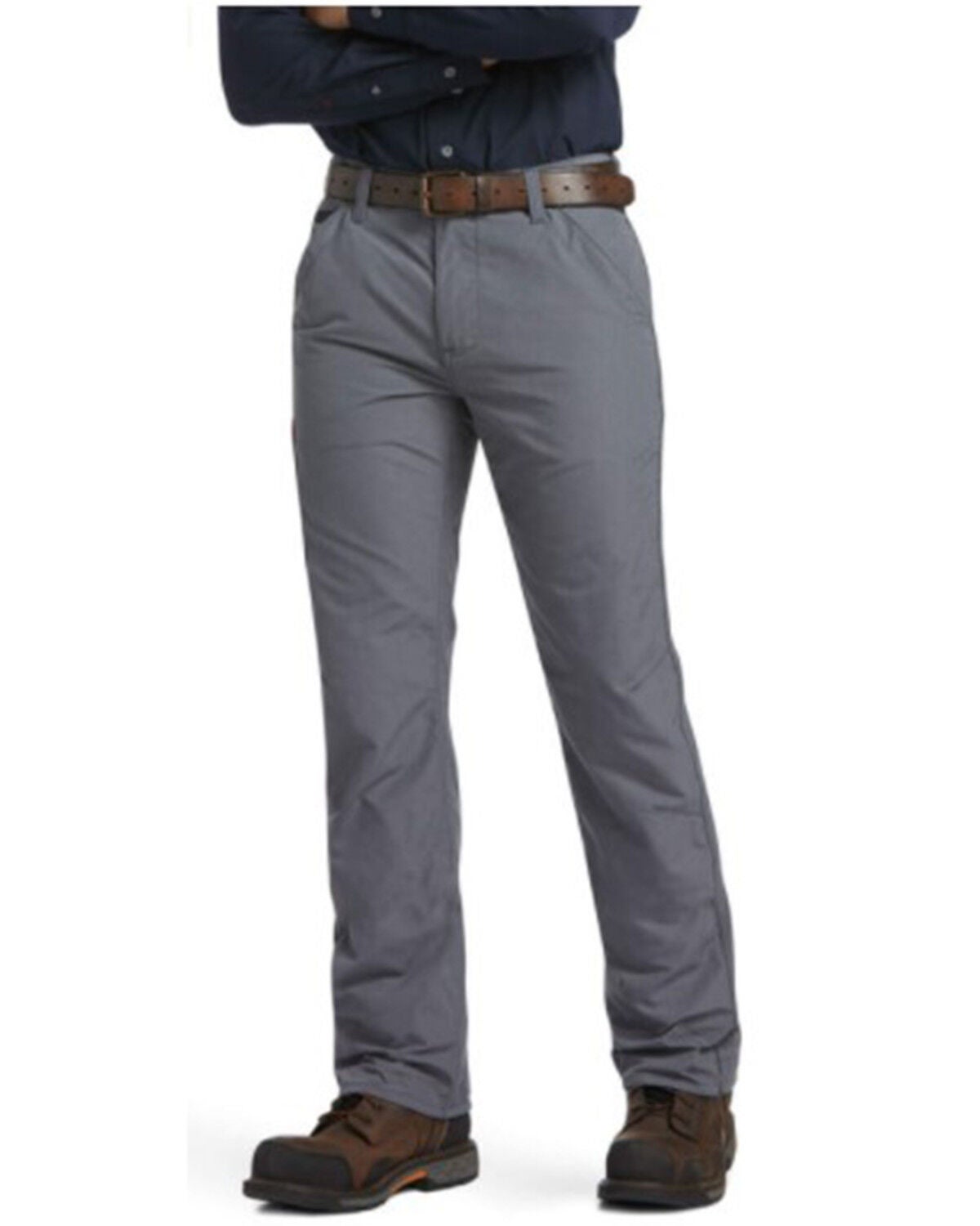 Ariat Men's FR M5 Duralight Ripstop Stackable Straight Work Pants, Grey, hi-res