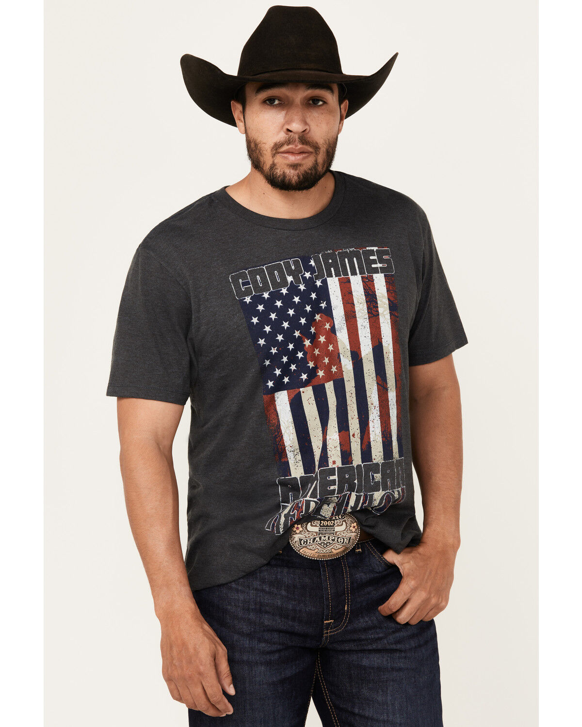 Image #1 - Cody James Men's Rebellion Americana Short Sleeve Graphic T-Shirt, Blue, hi-res