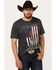 Image #1 - Cody James Men's Rebellion Americana Short Sleeve Graphic T-Shirt, Blue, hi-res