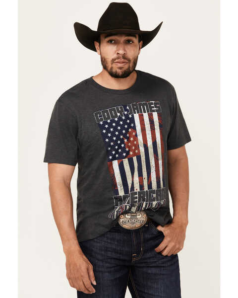 Cody James Men's Rebellion Americana Short Sleeve Graphic T-Shirt , Blue, hi-res