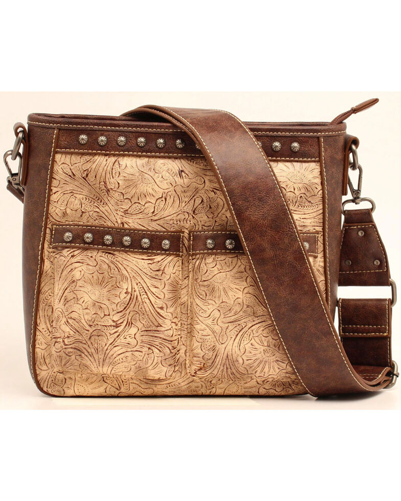 Blazin Roxx Women S Embossed Studded Concealed Carry Crossbody Bag