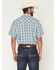 Image #4 - Cody James Men's Briggs Plaid Print Short Sleeve Snap Western Shirt - Big, Blue, hi-res