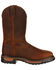 Rocky Men's Original Ride Western Work Boots - Square Toe, Dark Brown, hi-res