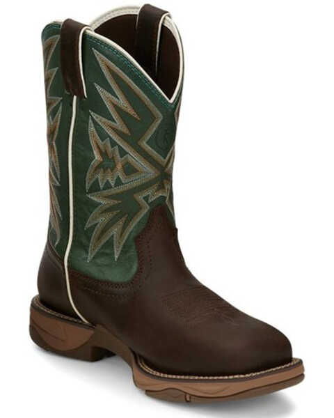 Image #1 - Tony Lama Men's Bartlett Amber Western Work Boots - Steel Toe, Brown, hi-res