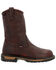 Image #2 - Rocky Men's IronClad Pull On Waterproof Work Boot - Steel Toe, Brown, hi-res