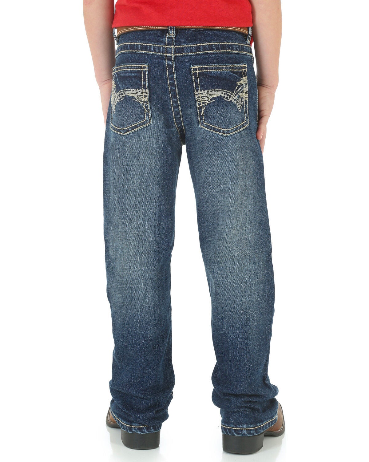 Image #1 - Wrangler 20X Boys' No. 42 Vintage Bootcut Jeans, Blue, hi-res