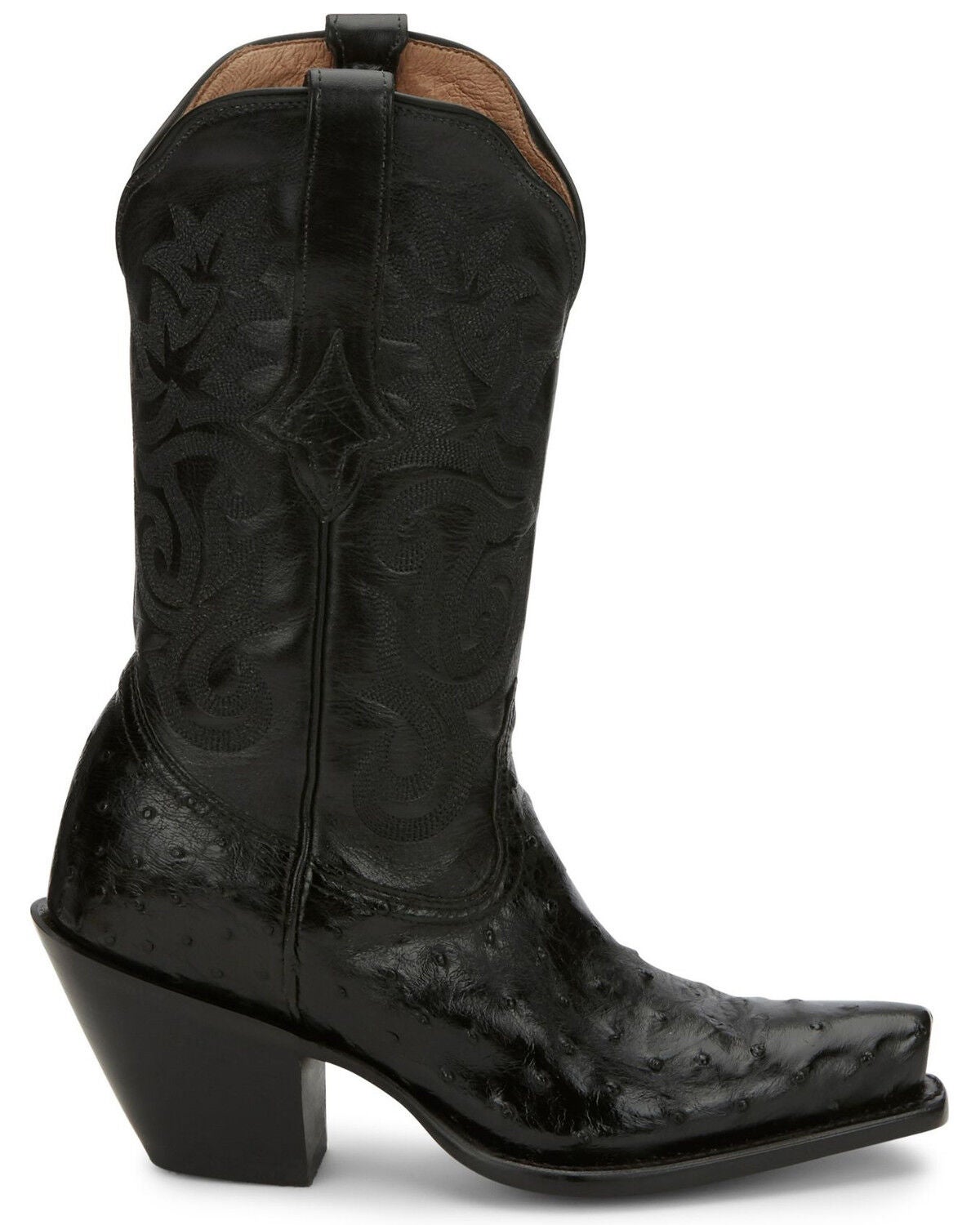 Image #2 - Tony Lama Women's Black Mindy Hermosa Full Quill Ostrich Western Boots - Snip Toe, , hi-res