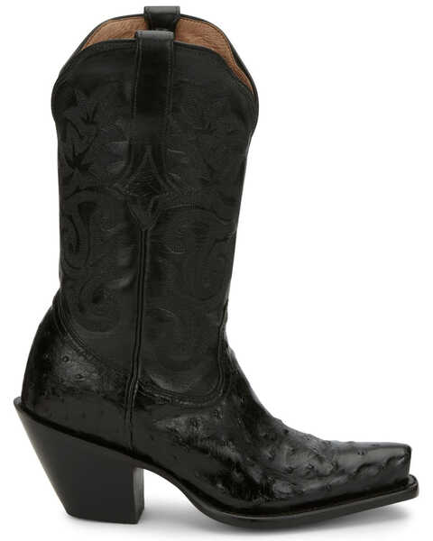 Image #2 - Tony Lama Women's Black Mindy Hermosa Full Quill Ostrich Western Boots - Snip Toe, , hi-res
