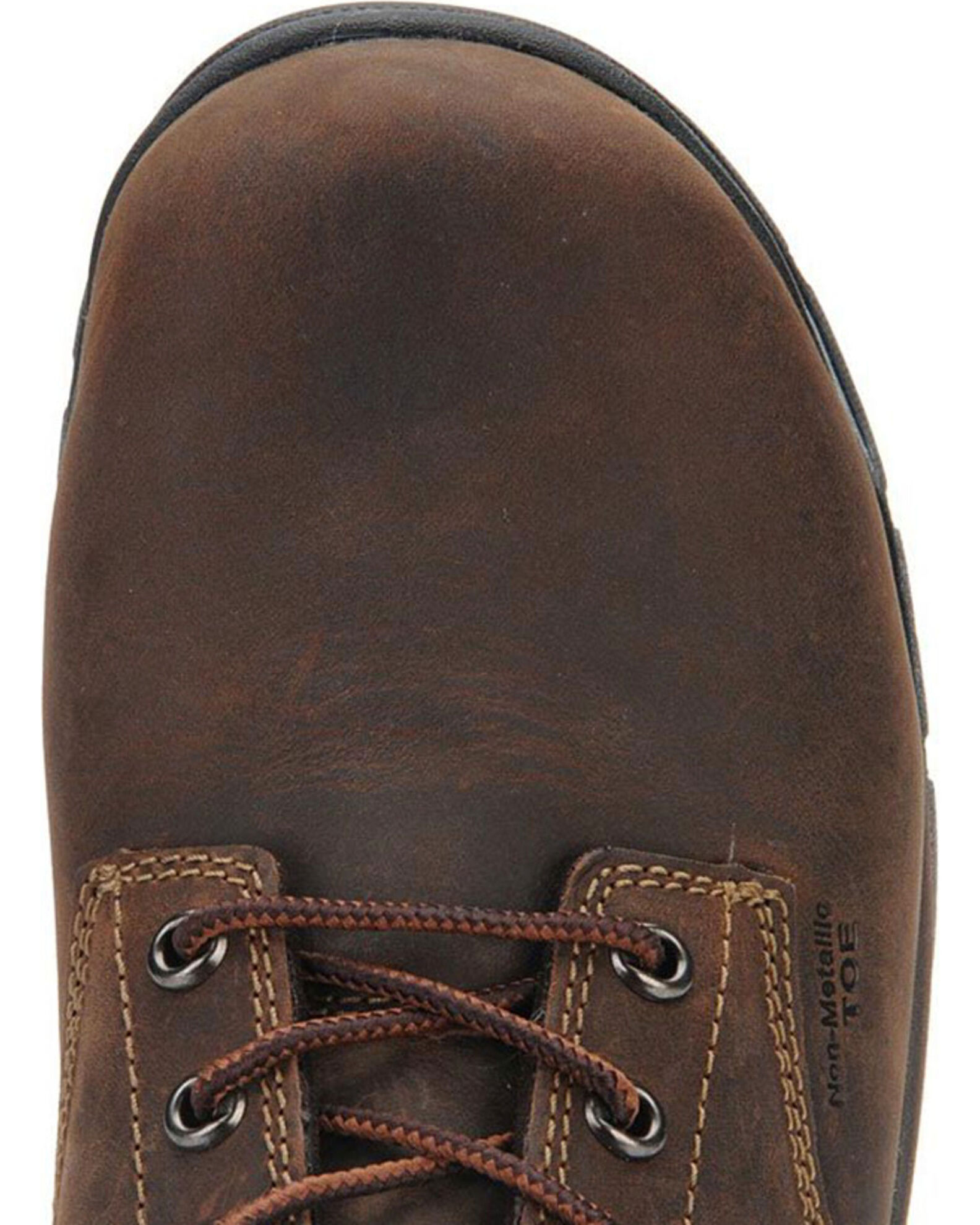 Image #6 - Carolina Men's 8" Waterproof Insulated Work Boots - Composite Toe, Brown, hi-res