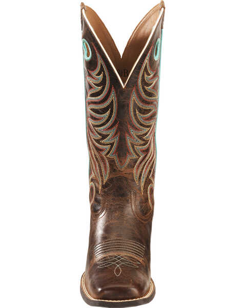 Image #4 - Ariat Women's Round Up Ryder Western Boots - Broad Square Toe , Brown, hi-res