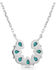Image #2 - Montana Silversmiths Women's Lucky Seven Turquoise Necklace, Silver, hi-res