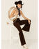 Rollas Women's Eastcoast Flare Corduroy Jeans, Brown, hi-res