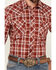 Image #3 - Wrangler Retro Men's Plaid Print Long Sleeve Snap Western Shirt - Tall, Red, hi-res