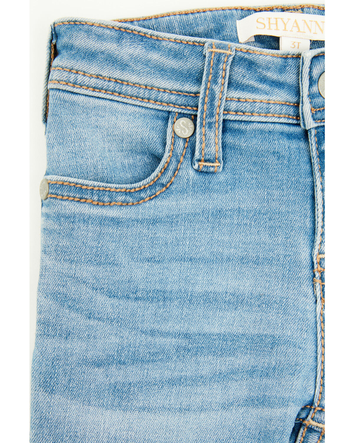 Image #2 - Shyanne Toddler Girls' Light Wash Shayla Bootcut Denim Jeans, Light Wash, hi-res