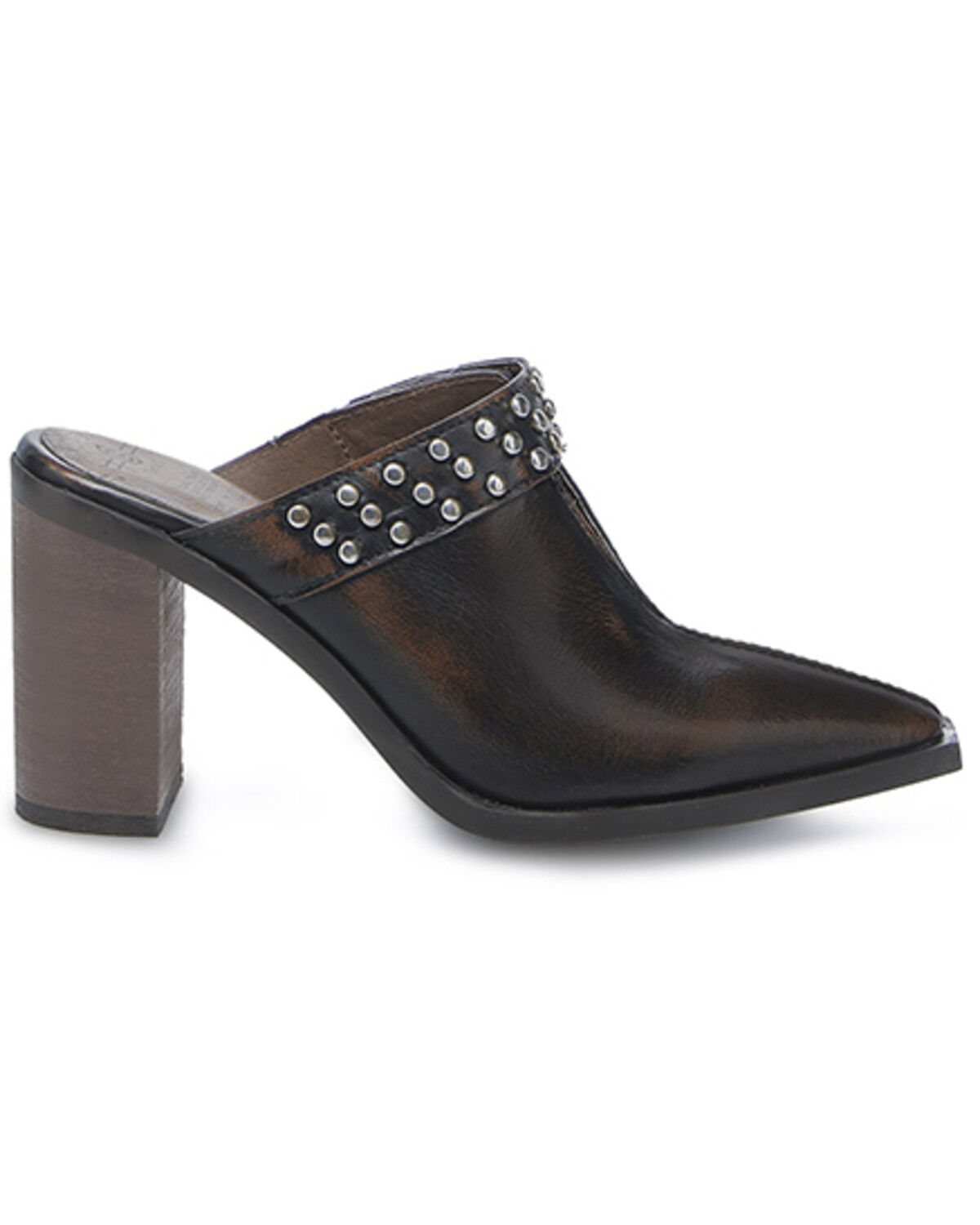 Image #2 - Circle G Women's Studded Mules, Brown, hi-res