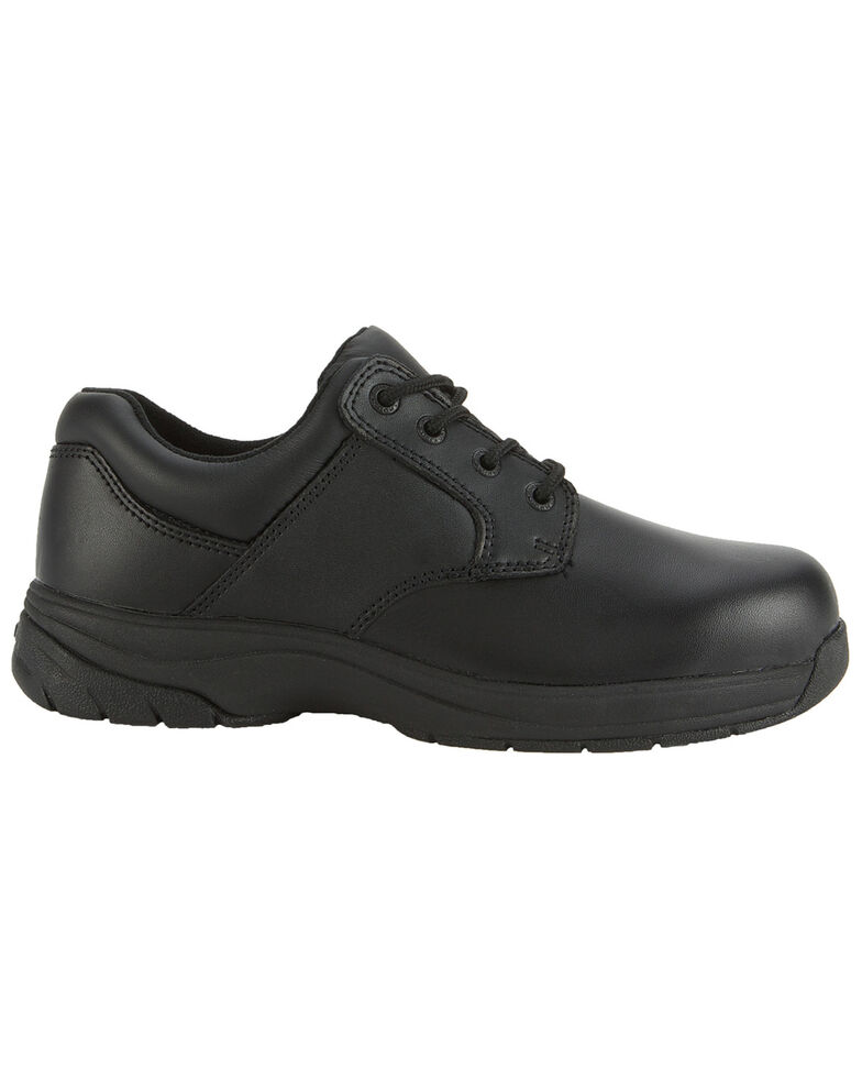 Rocky Slipstop Oxford Work Shoe - Plain Toe, Black, hi-res
