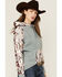 Image #2 - Hooey Women's Southwestern Print Hoodie, Blue, hi-res