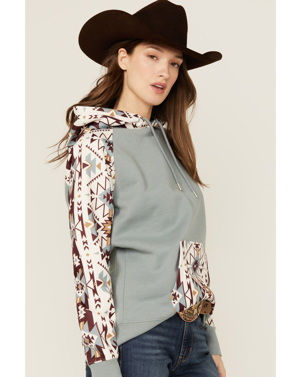 Hooey Women's Southwestern Print Hoodie - Country Outfitter Hooey Women's Southwestern Print Hoodie - Country Outfitter