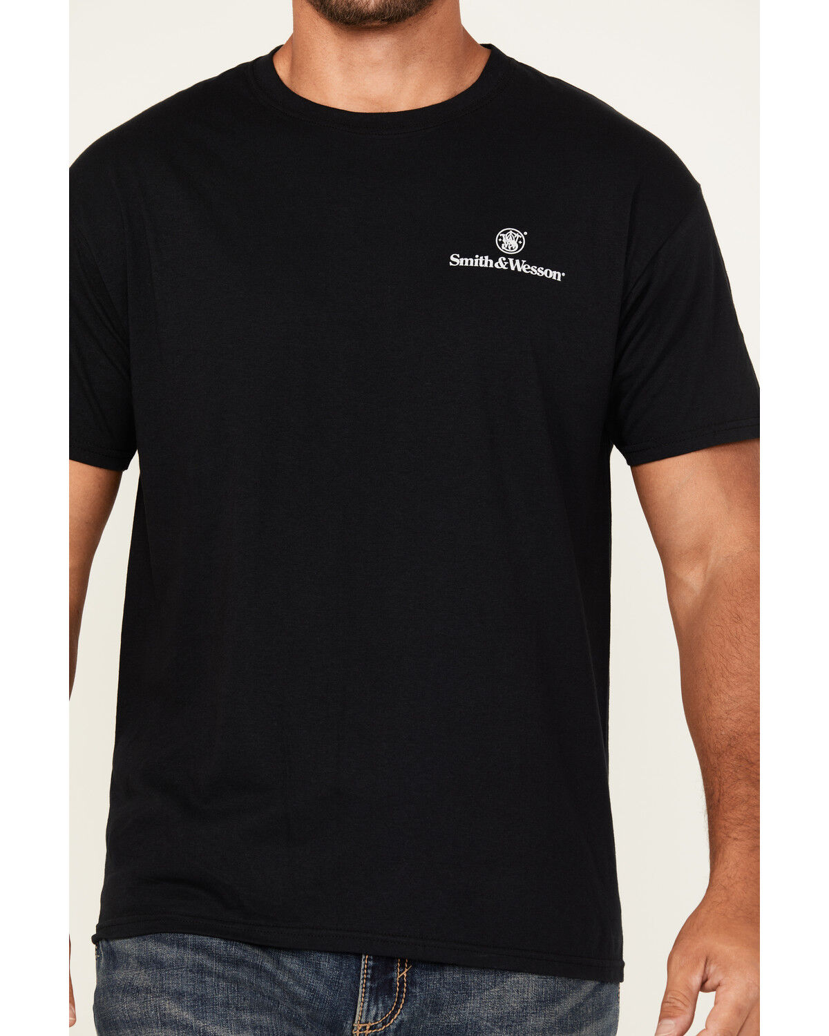 Image #3 - Smith & Wesson Men's Eagle Spade Playing Card Short Sleeve Graphic T-Shirt, Black, hi-res