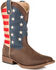 Image #1 - Roper Men's American Patriot Western Boots - Broad Square Toe, Brown, hi-res