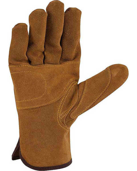 Carhartt Men's Suede Fencer Work Gloves , Brown, hi-res