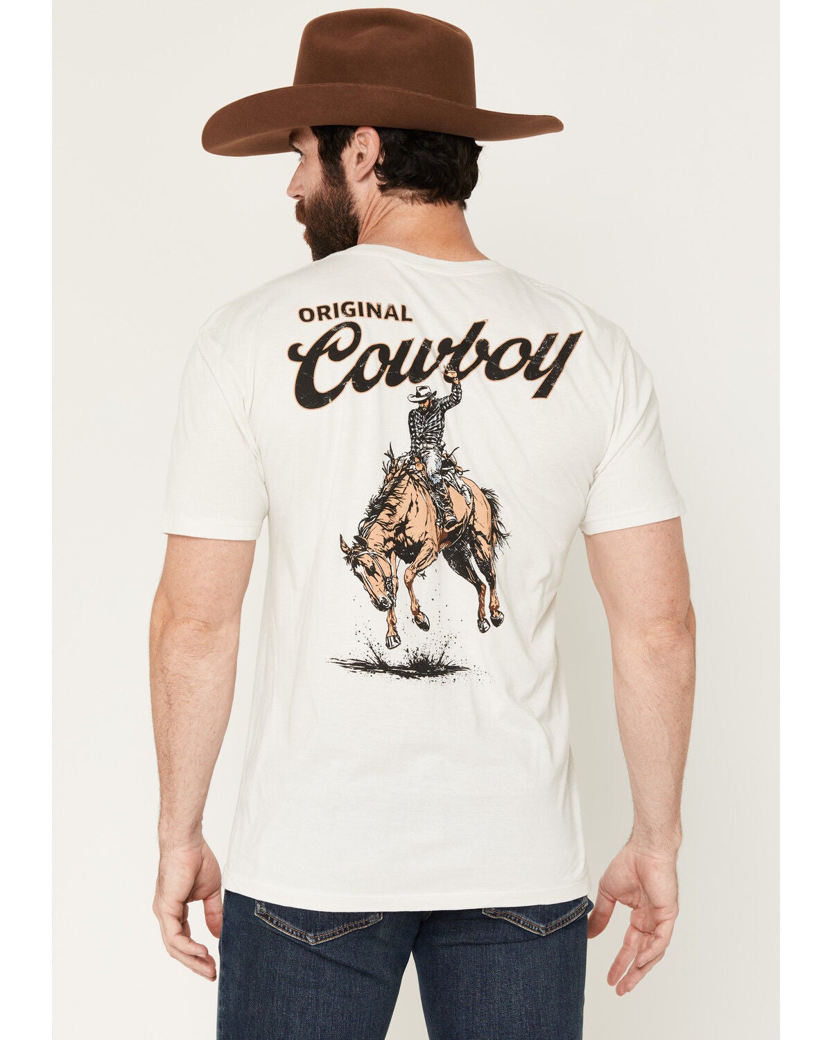 Cody James Men's Original Cowboy Short Sleeve Graphic T-Shirt, Natural, hi-res