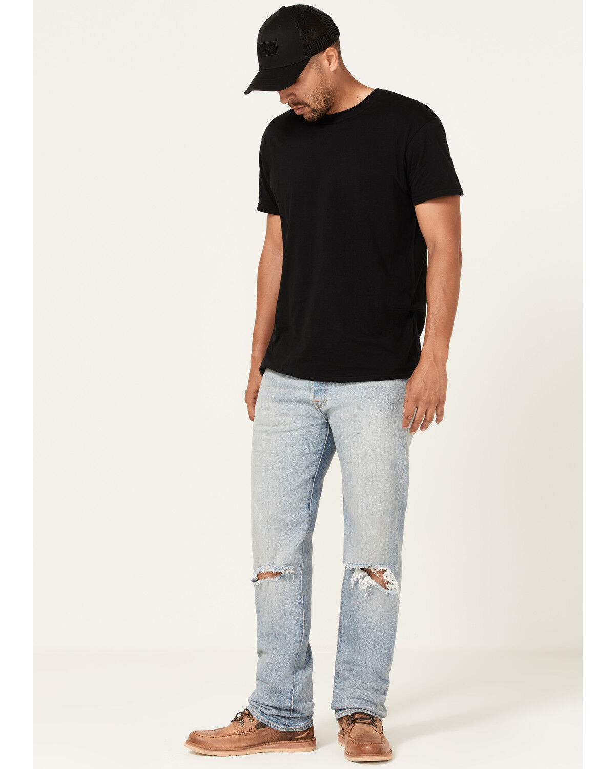 Image #1 - Levi's Men's 501® Higher Mountain Light Wash Original Fit Straight Jeans, Light Wash, hi-res