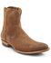 Image #1 - Frye Men's Austin Inside Zip Roughout Ankle Boots - Round Toe, Brown, hi-res