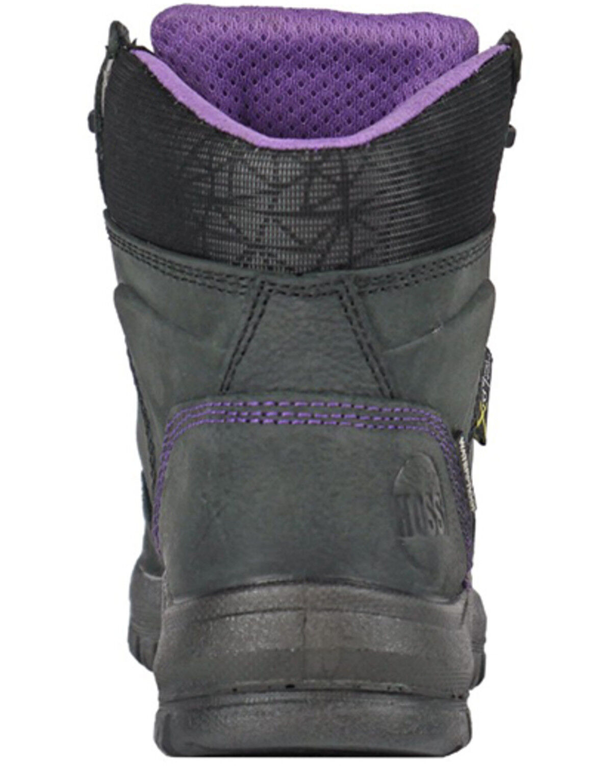 Image #5 - Hoss Women's 6" Waterproof Metguard Work Boots - Composite Toe, Black, hi-res