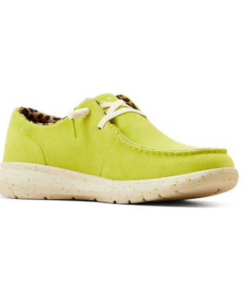 Ariat Women's Hilo Casual Shoes - Moc Toe , Green, hi-res