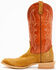 Image #3 - Hondo Boots Men's Roughout Western Boots - Broad Square Toe, Brown, hi-res
