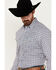 Image #2 - Rodeo Clothing Men's Medallion Print Long Sleeve Pearl Snap Western Shirt, White, hi-res